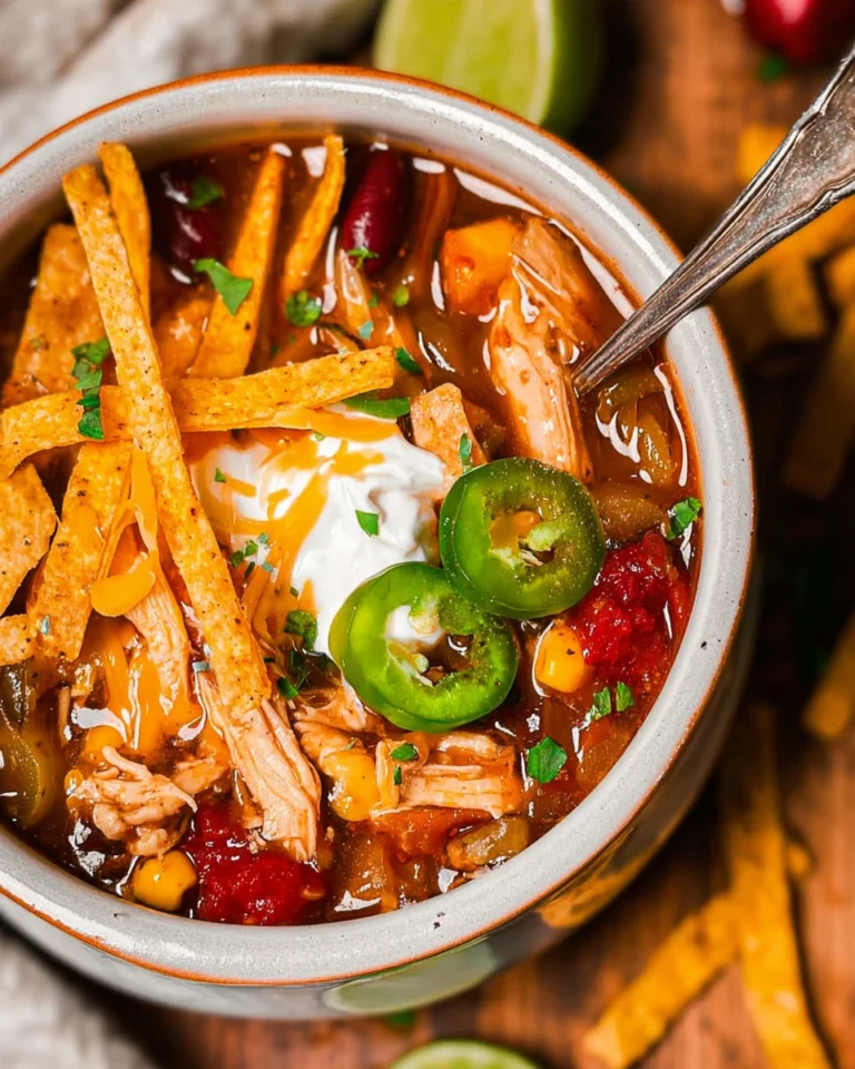 Super Easy Chicken Tortilla Soup
