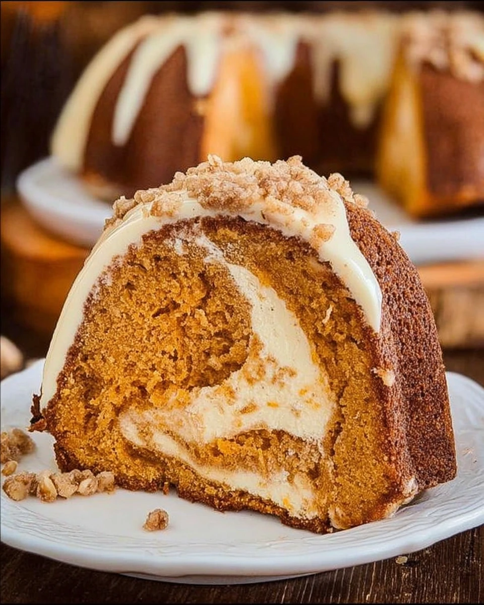 Sweet Potato Cream Cheese Bundt Cake