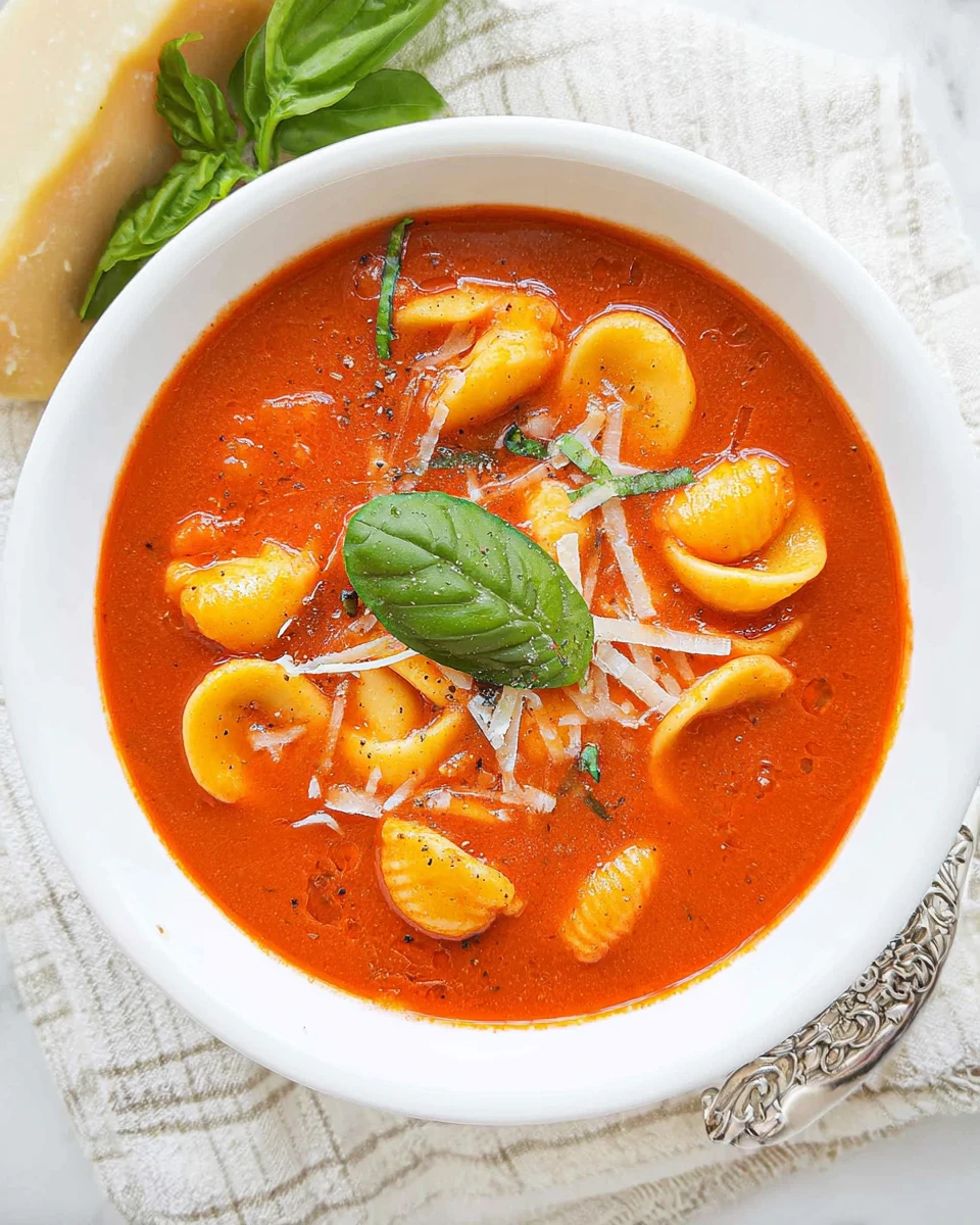 Tomato Soup with Pasta