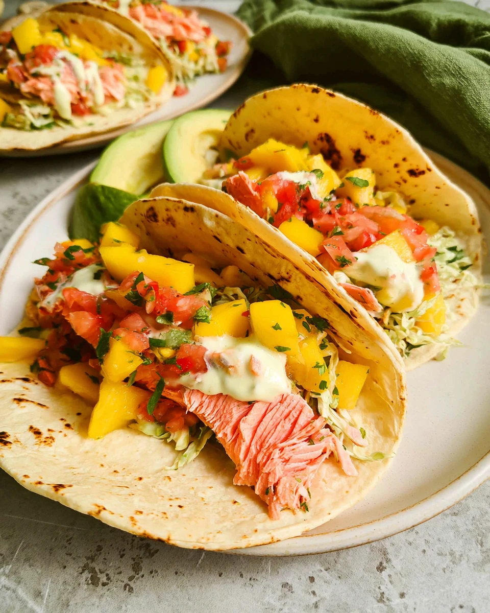 Trout Tacos with Mango Salsa