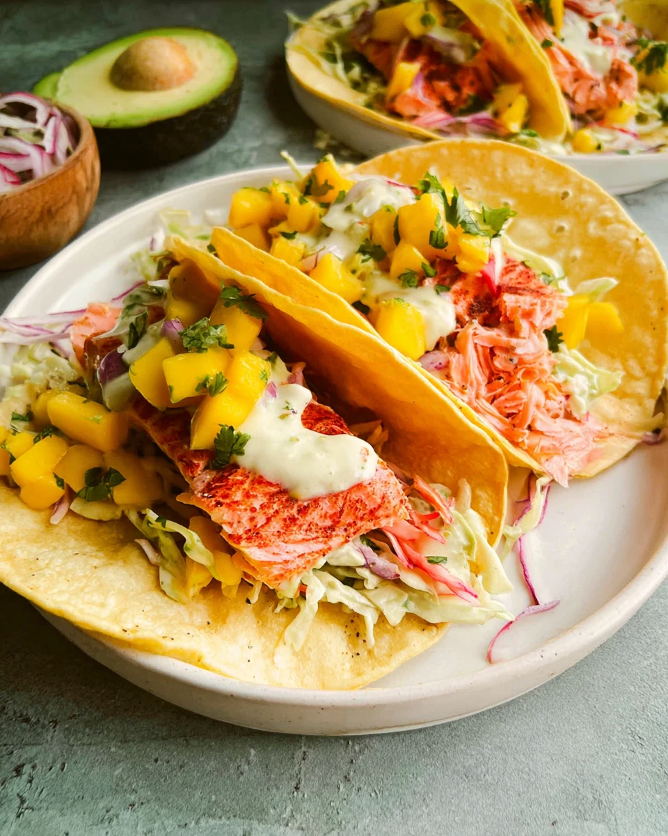 Trout Tacos with Mango Salsa