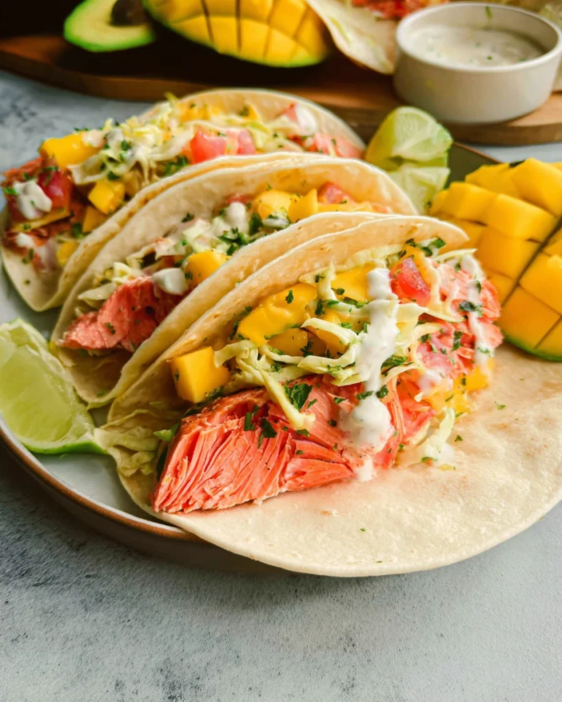 Trout Tacos with Mango Salsa