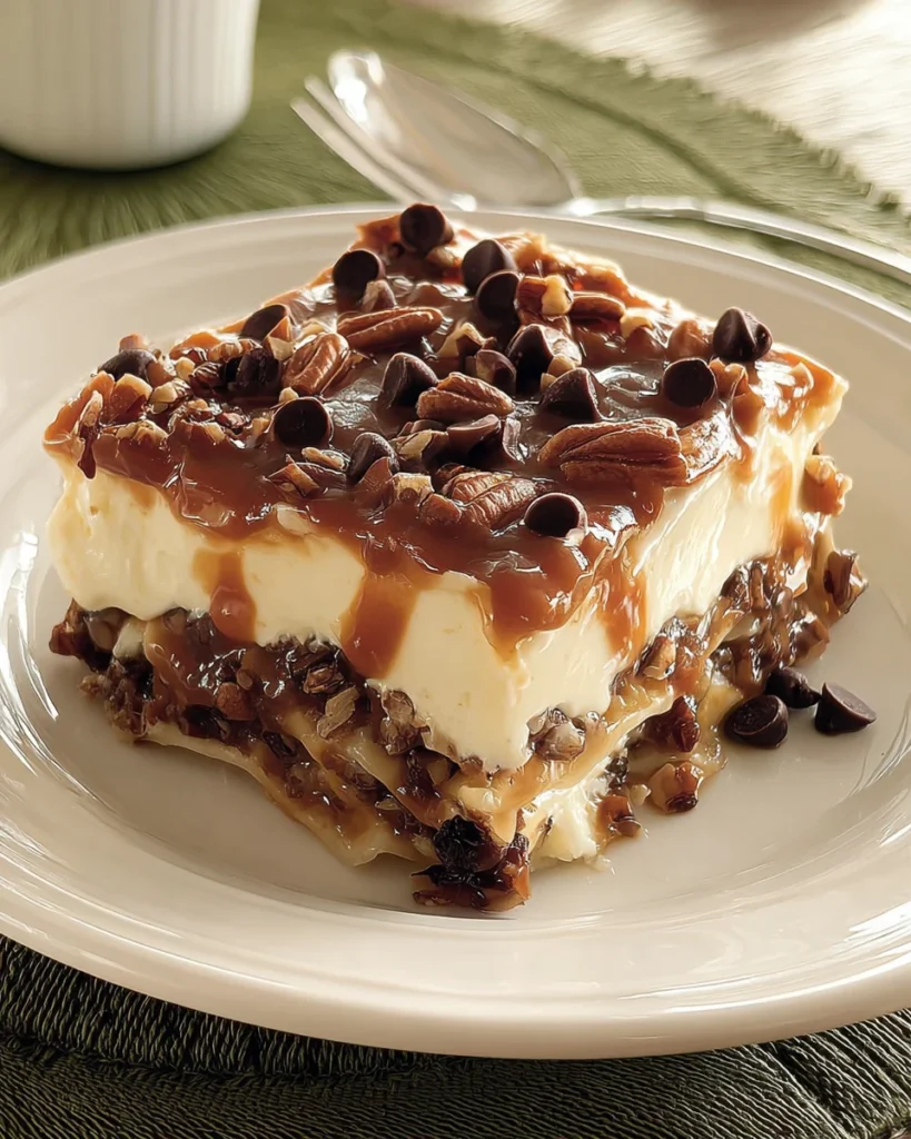 Turtle Lasagna Dessert