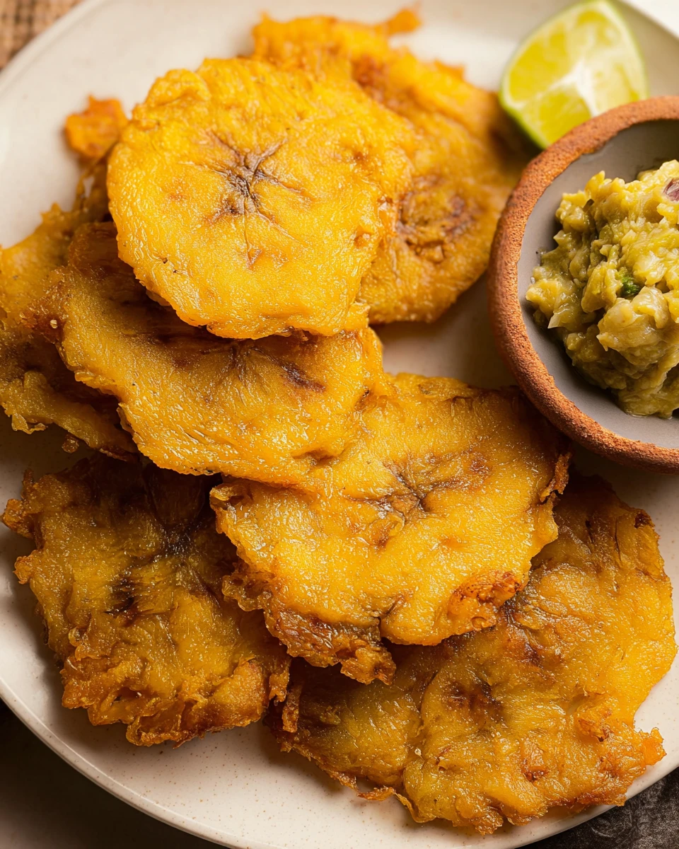 Twice-Fried Green Plantains (Tostones)