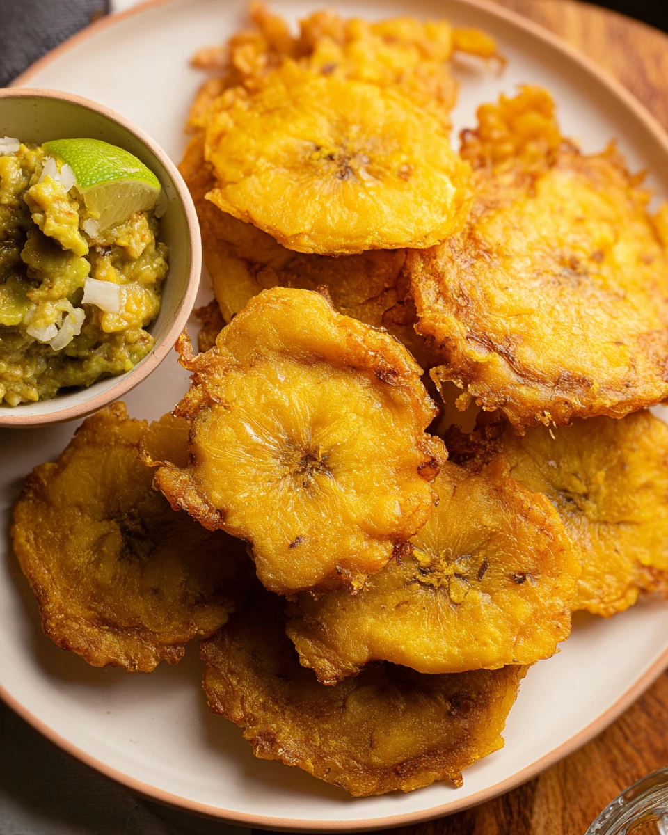 Twice-Fried Green Plantains (Tostones)