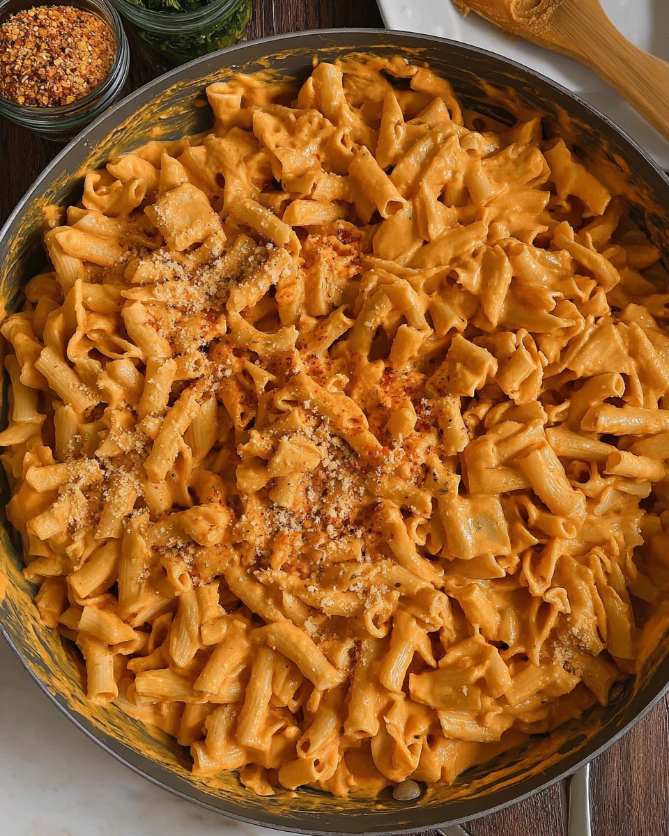 Vegan Pumpkin Vodka Pasta