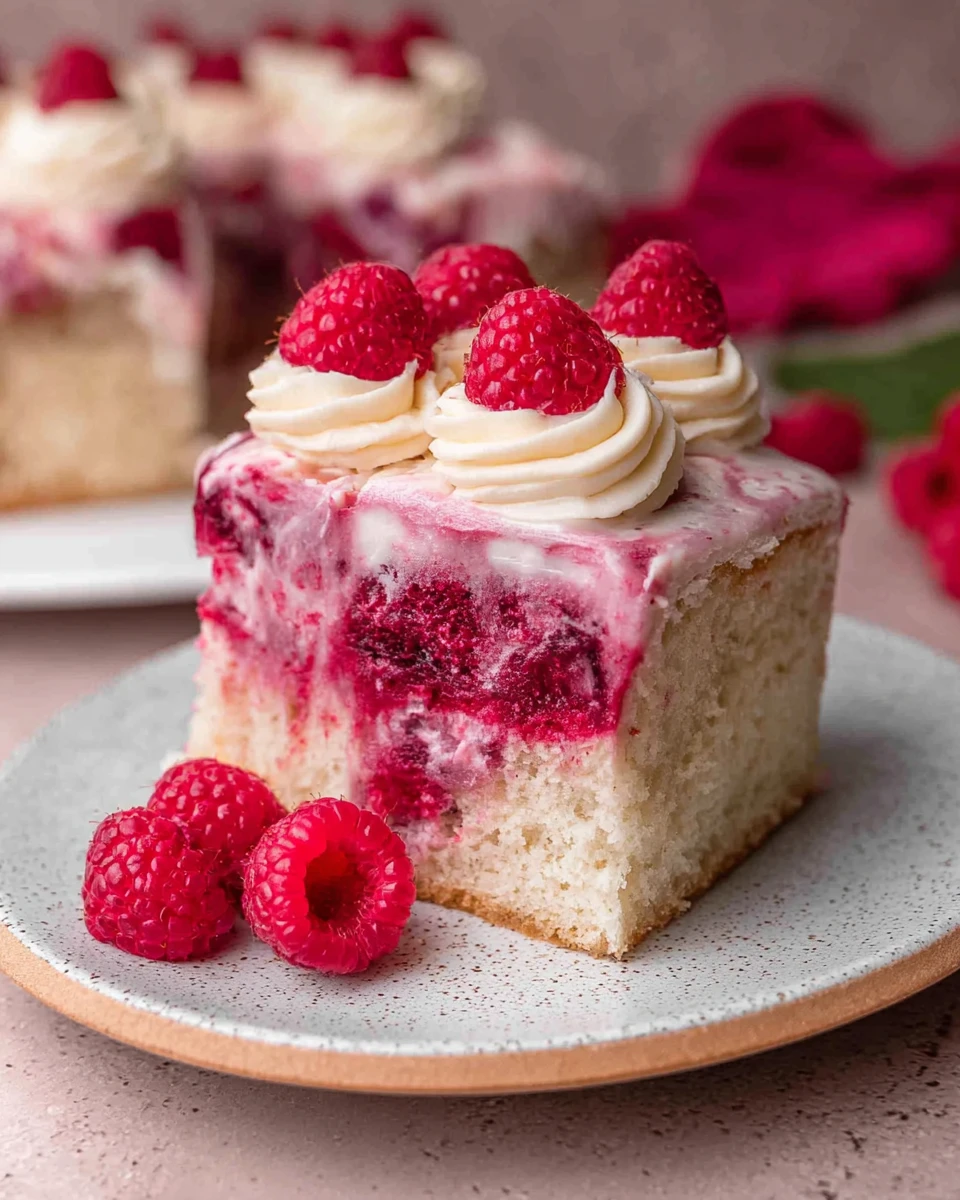 White Chocolate Raspberry Cake