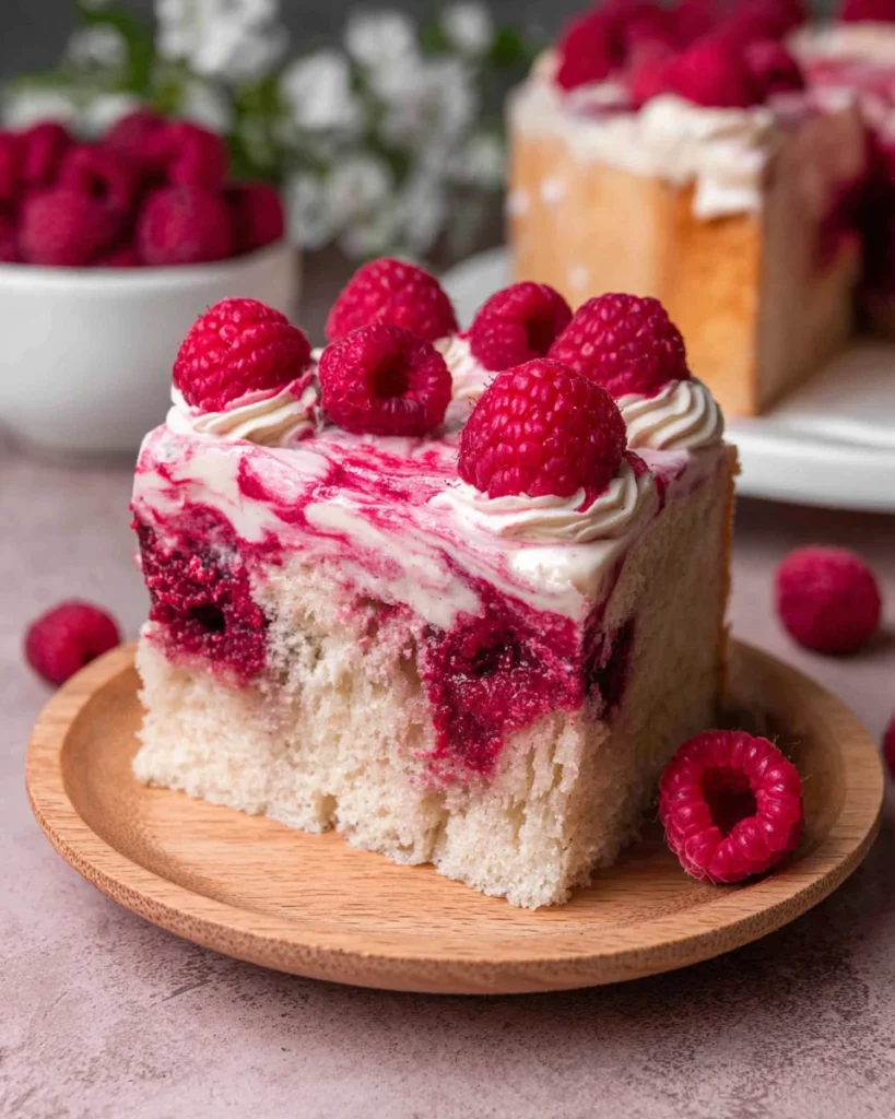 White Chocolate Raspberry Cake
