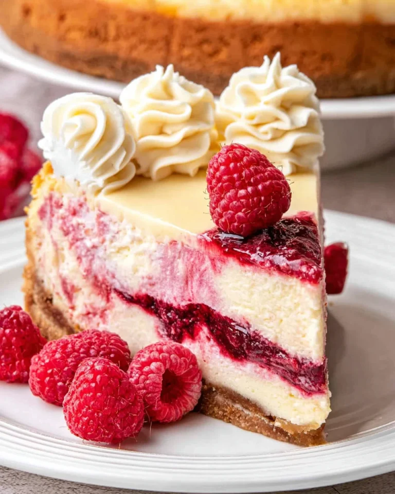 White Chocolate Raspberry Cheesecake