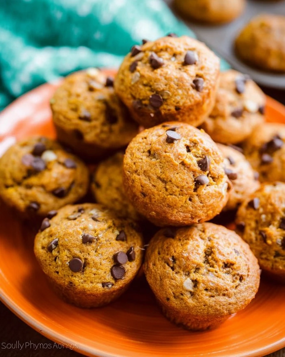 Whole Wheat Mini Pumpkin Muffins