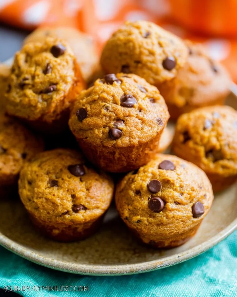 Whole Wheat Mini Pumpkin Muffins