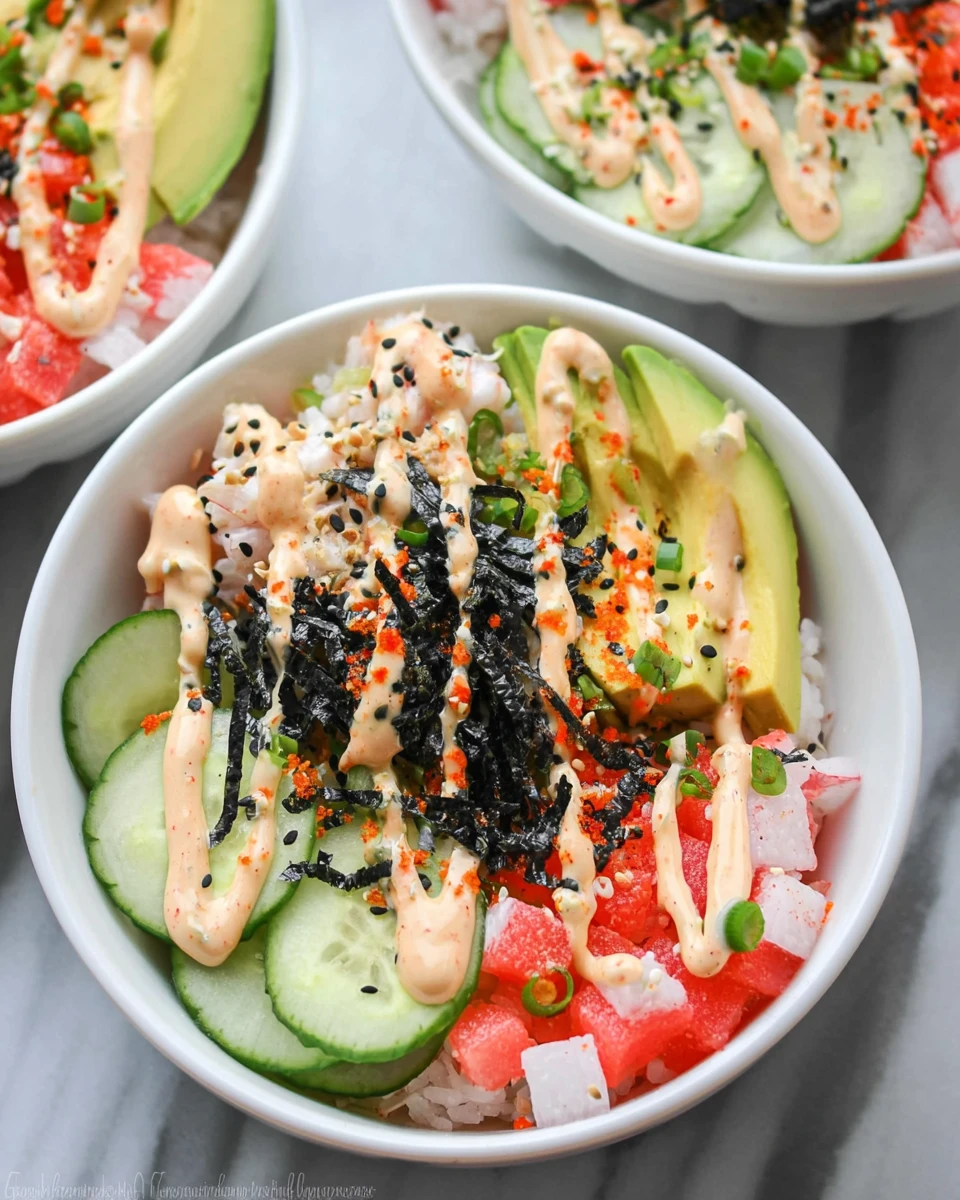 California Roll Sushi Bowls