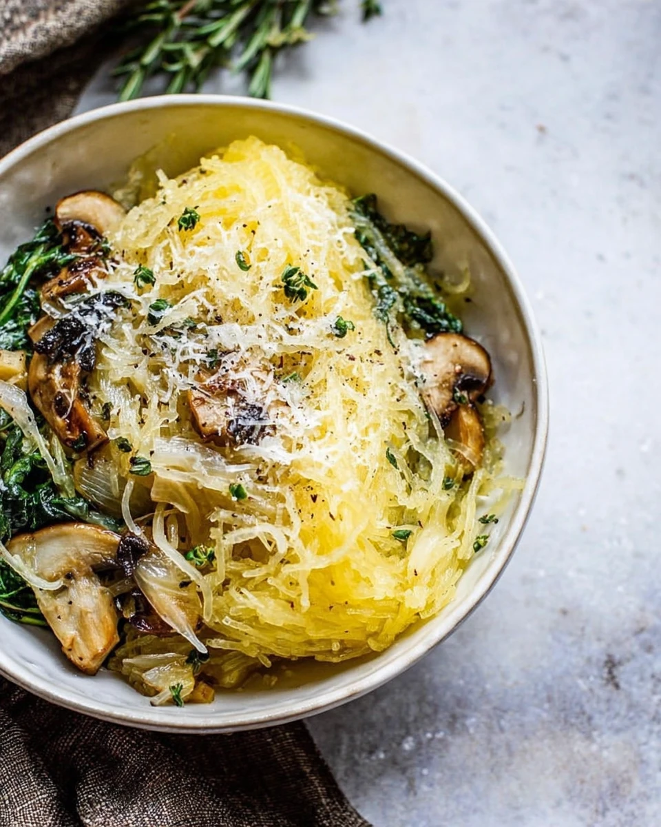 Caramelized Onion Spaghetti Squash