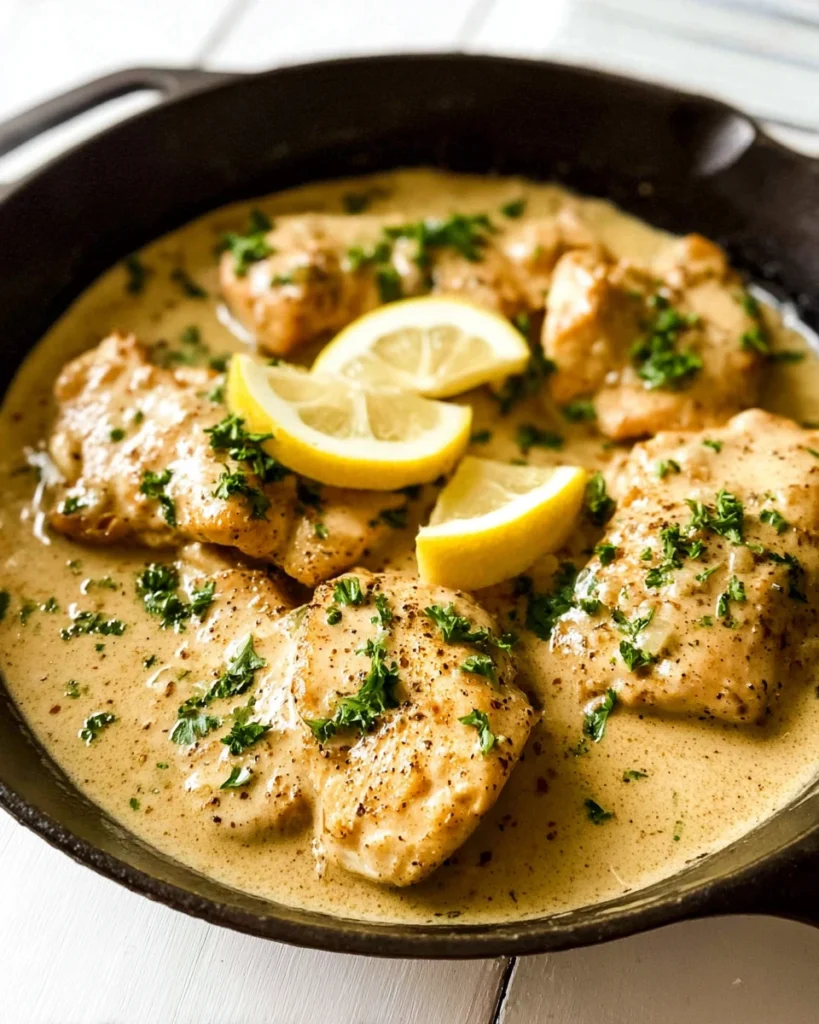 Chicken with Crème Fraîche Sauce
