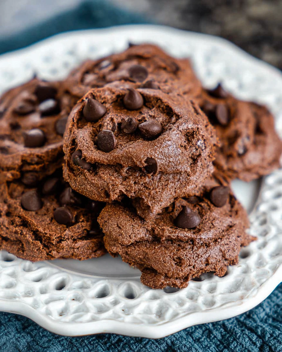 Chocolate Cake Mix Cookies