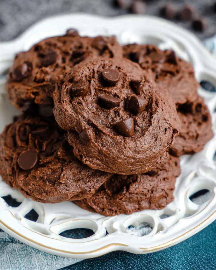 Chocolate Cake Mix Cookies