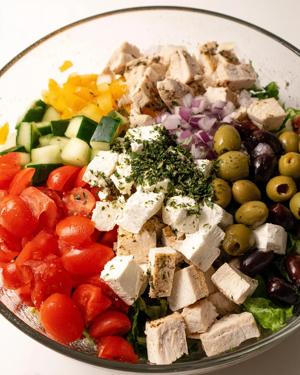 Chopped Greek Chicken Salad