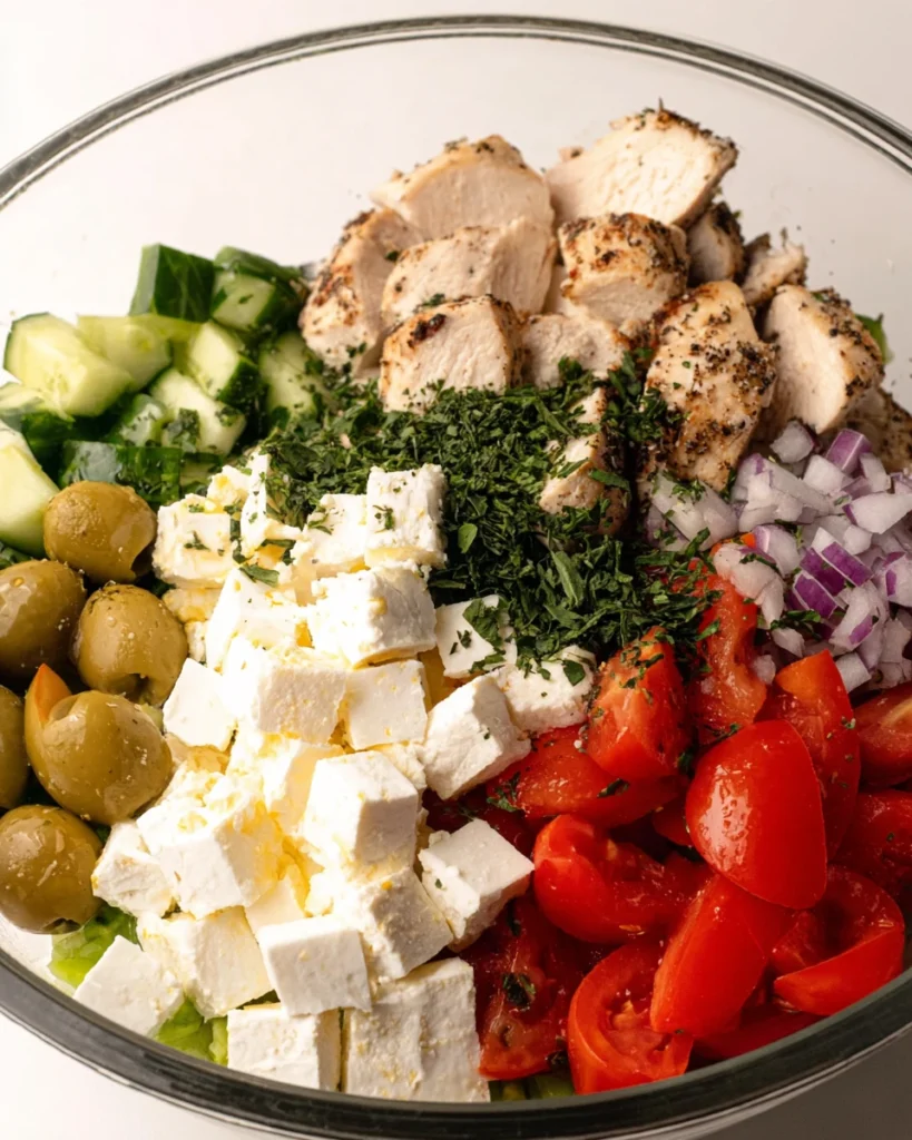 Chopped Greek Chicken Salad