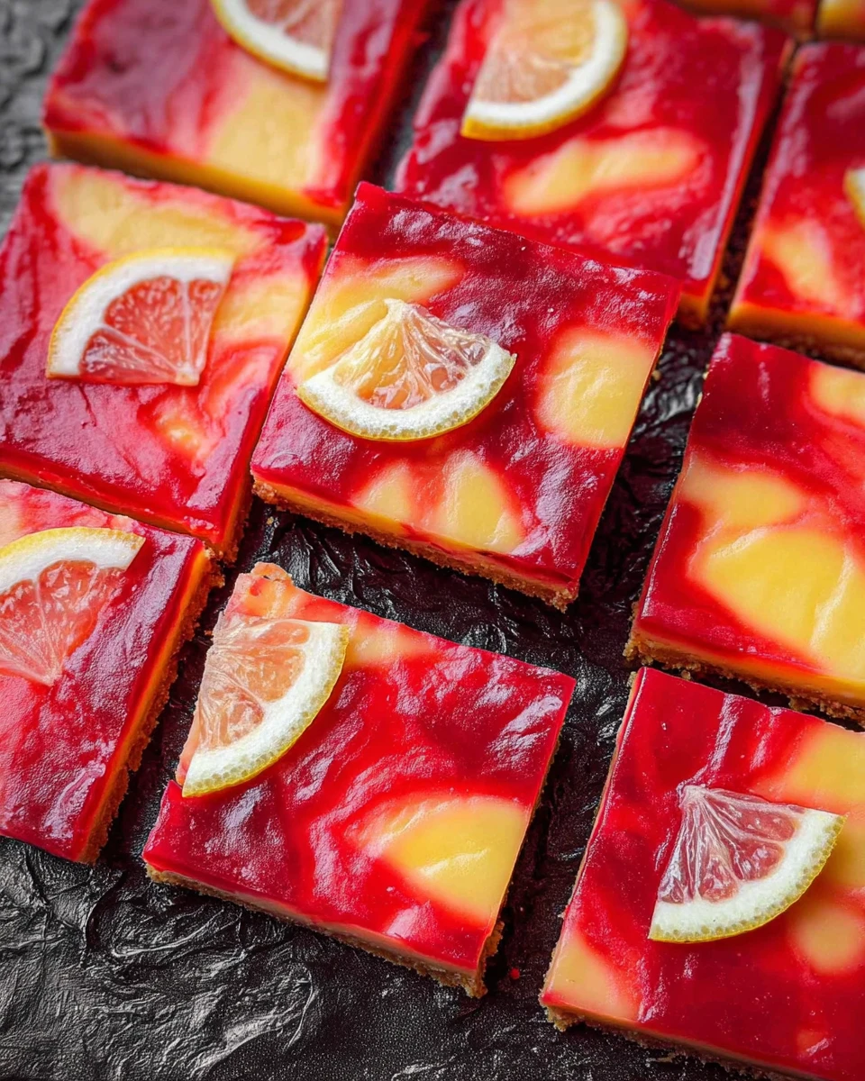 Cranberry Lemon Bars with Shortbread Crust