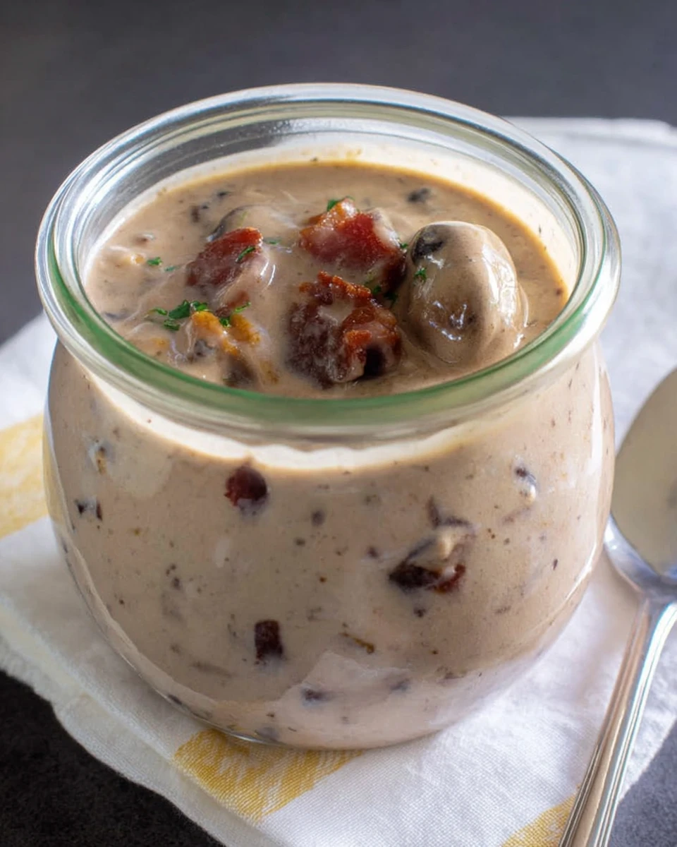 Creamy Red Wine Mushroom Bacon Gravy