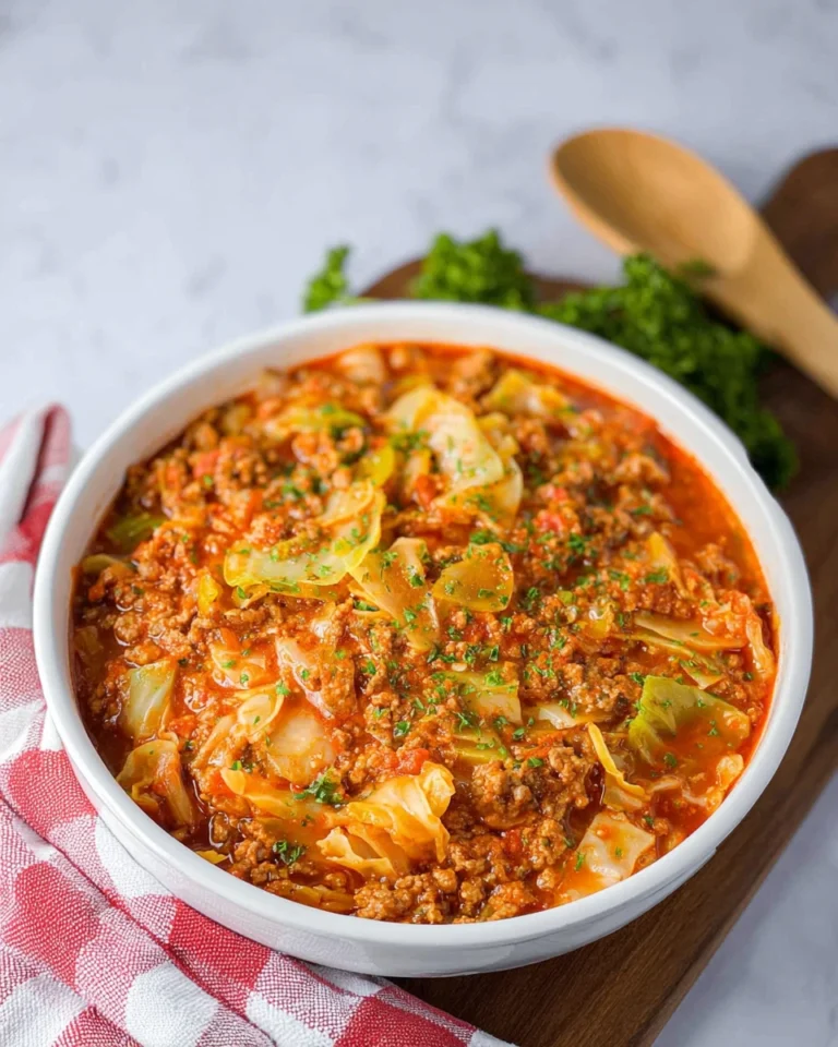 Crockpot Cabbage Roll Soup