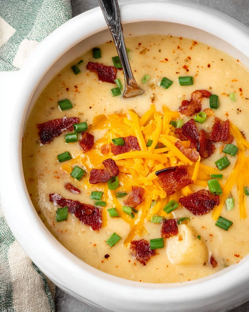 Crockpot Loaded Potato Soup