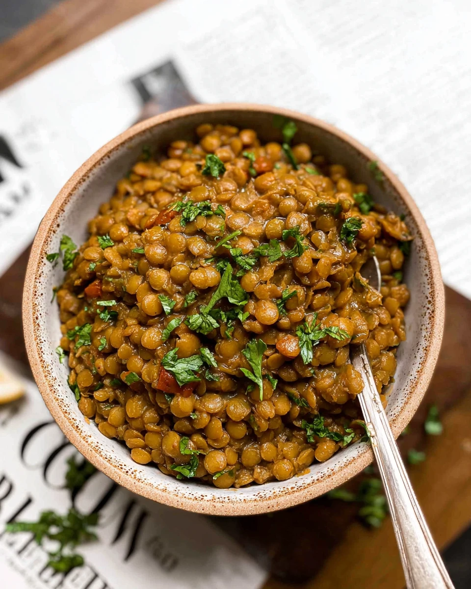 Easy 20-Minute One Pot Lentils