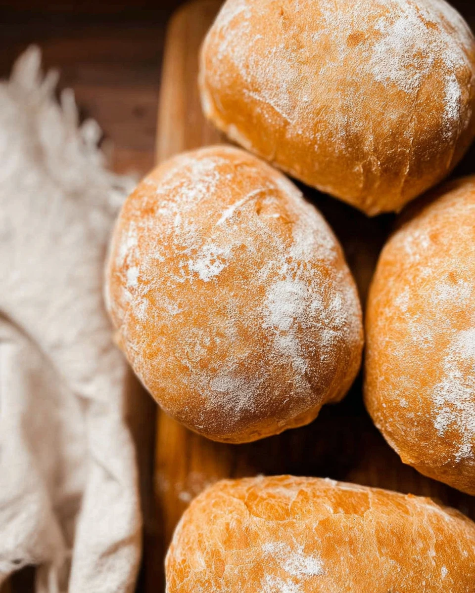 Easy Small Batch Ciabatta Rolls