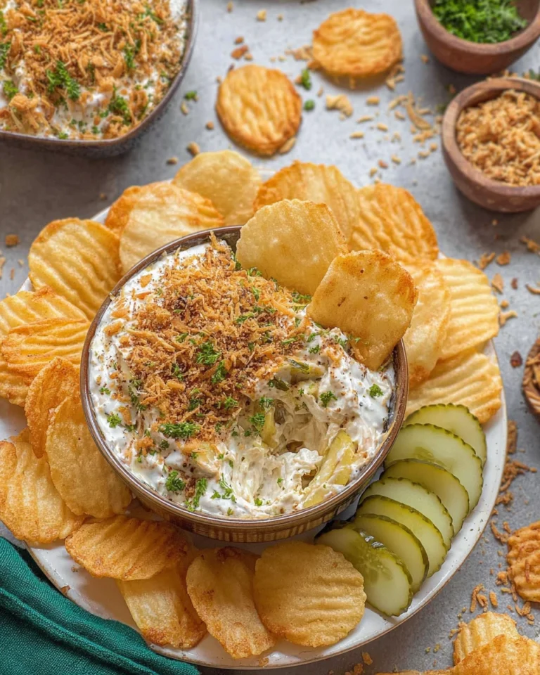 Fried Dill Pickle Dip