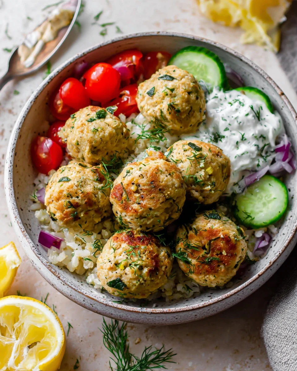 Greek Chicken Meatballs