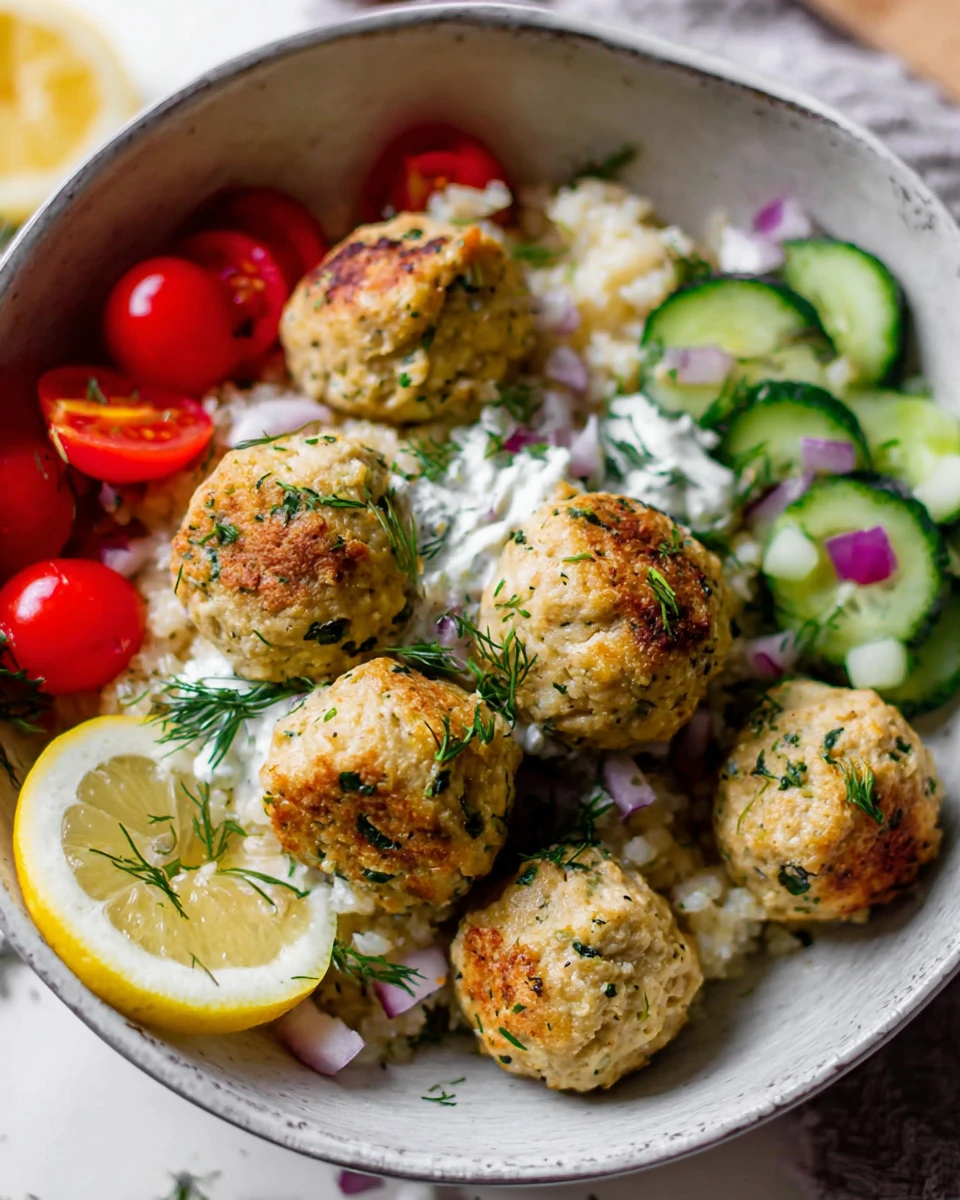 Greek Chicken Meatballs