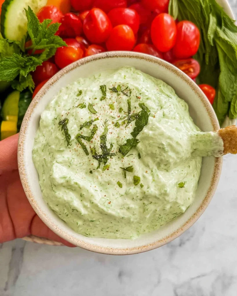 Green Goddess Cottage Cheese Dip