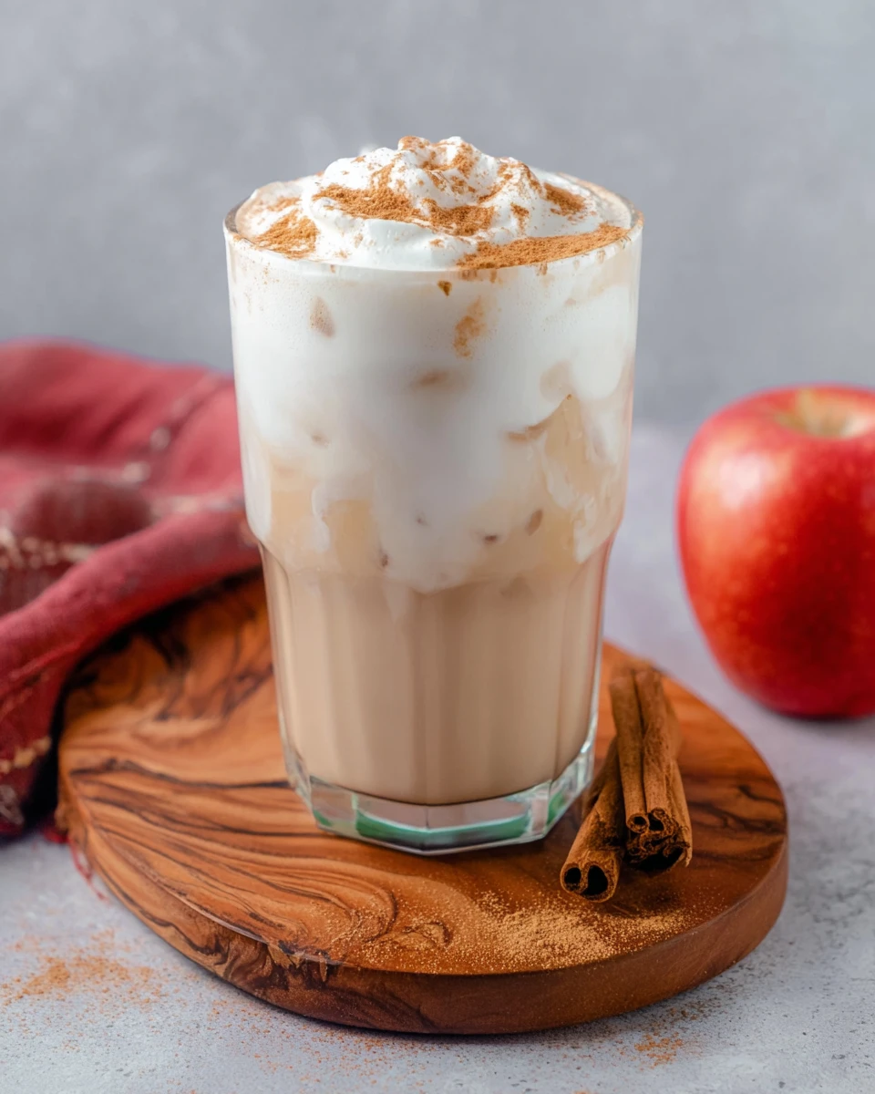 Iced Apple Crisp Cream Chai Latte