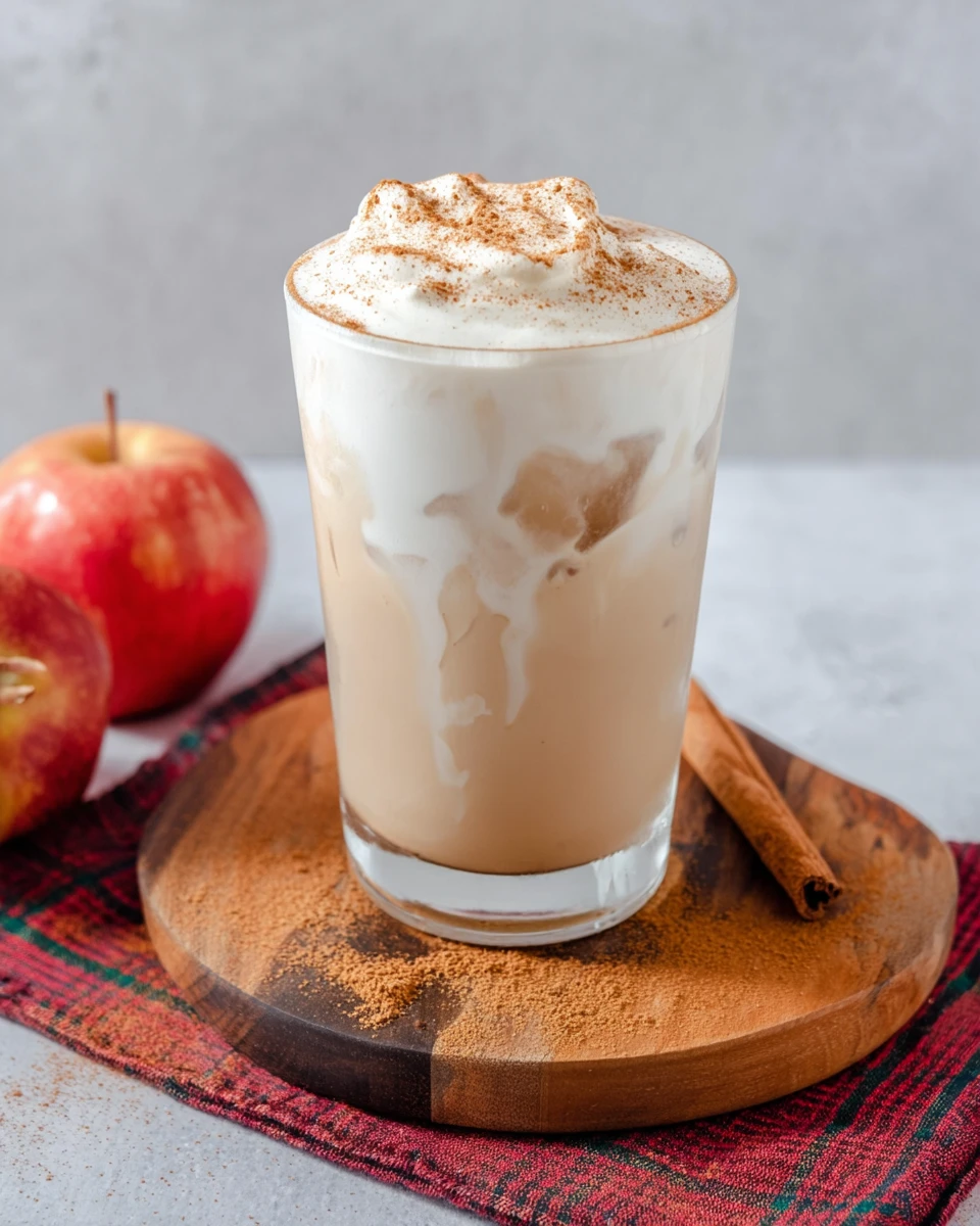 Iced Apple Crisp Cream Chai Latte