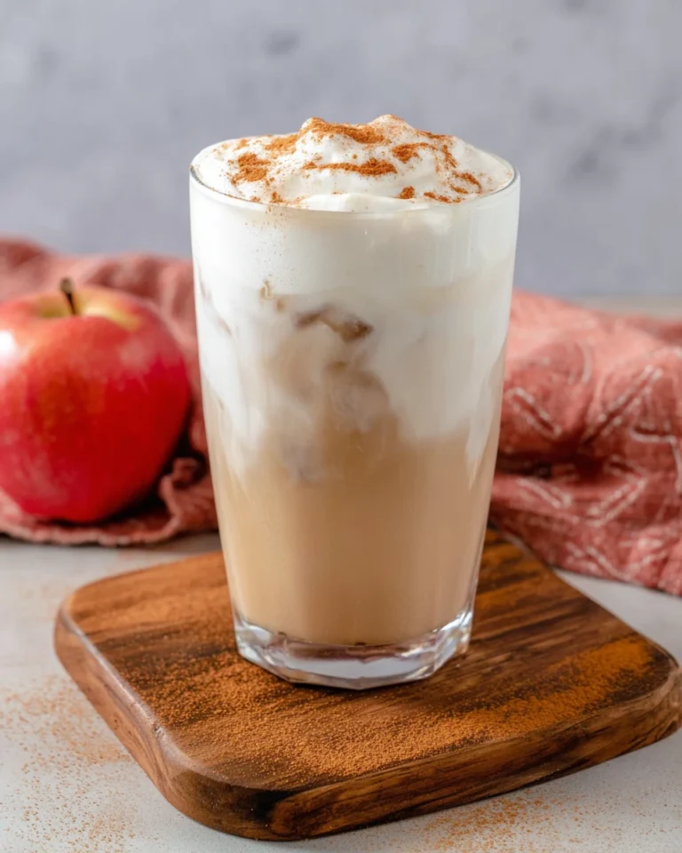 Iced Apple Crisp Cream Chai Latte