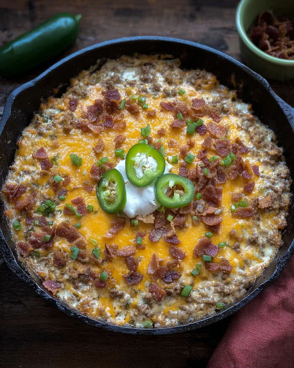 Jalapeño Popper Beef and Rice Casserole