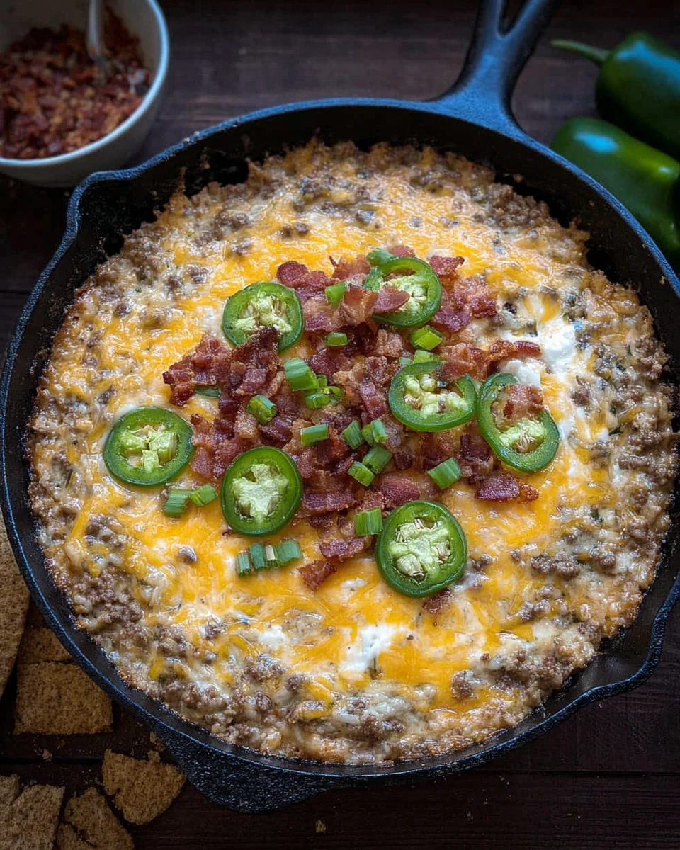 Jalapeño Popper Beef and Rice Casserole