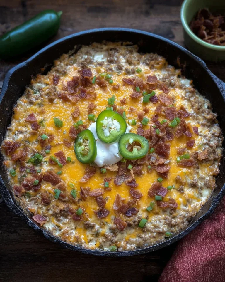 Jalapeño Popper Beef and Rice Casserole