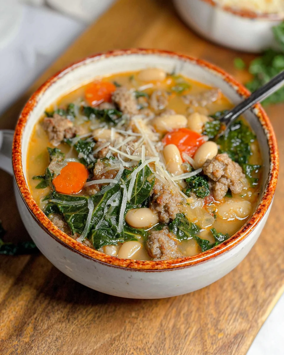 Kale Sausage White Bean Soup