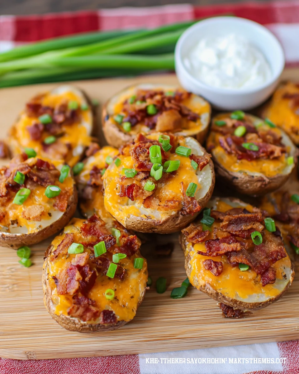 Loaded Sliced Baked Potatoes