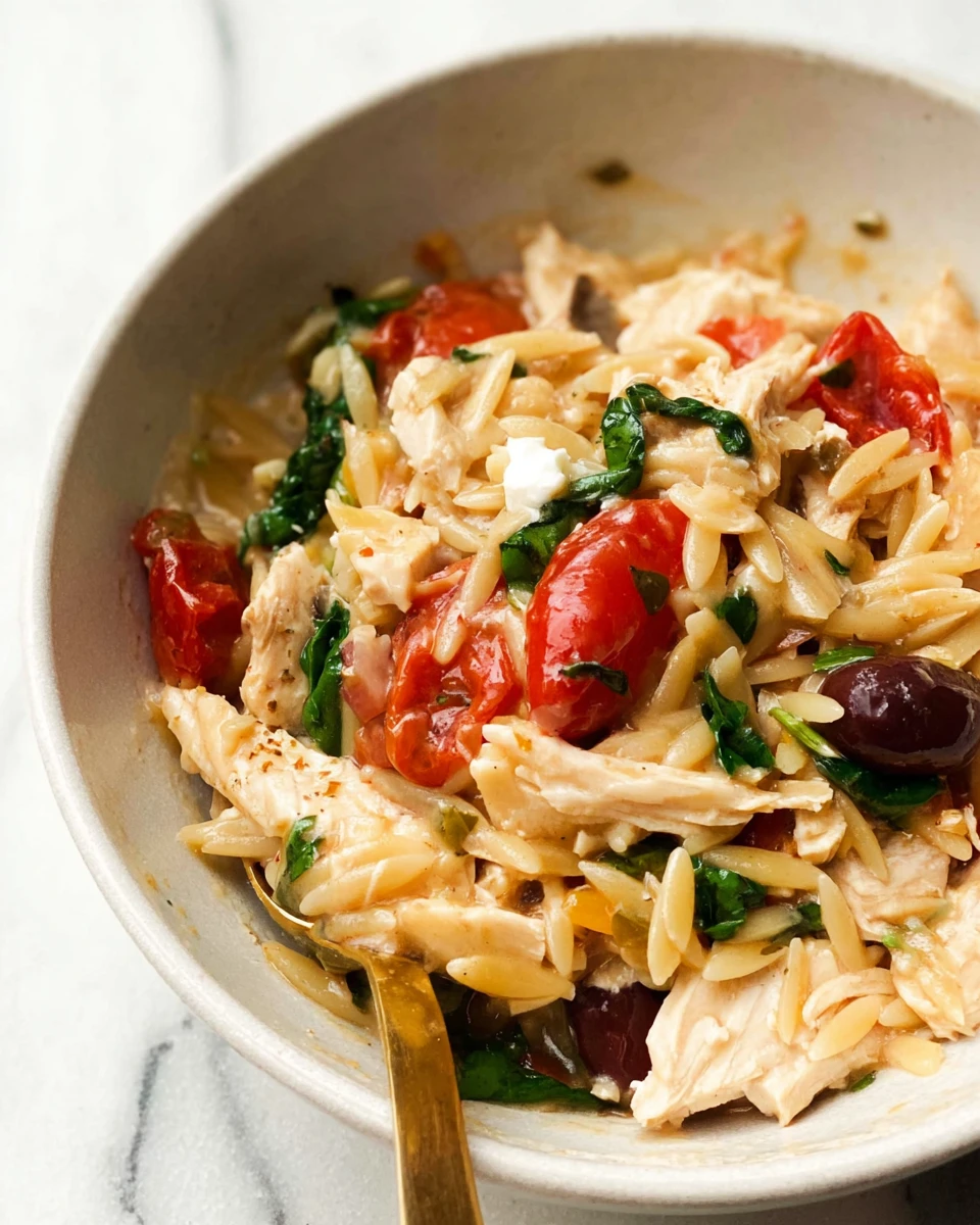 Mediterranean Chicken Orzo