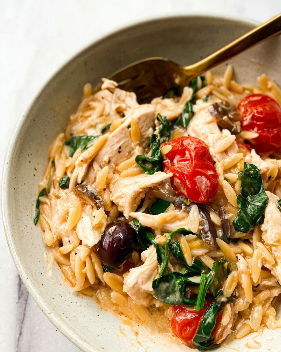 Mediterranean Chicken Orzo