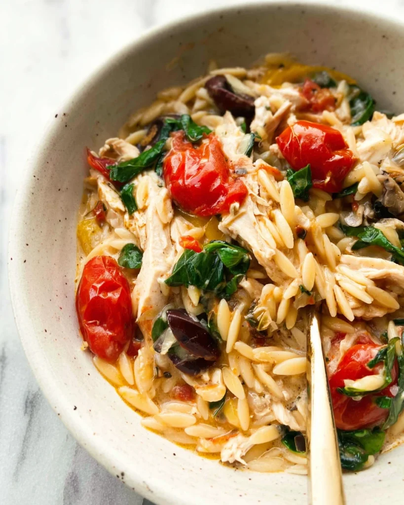 Mediterranean Chicken Orzo