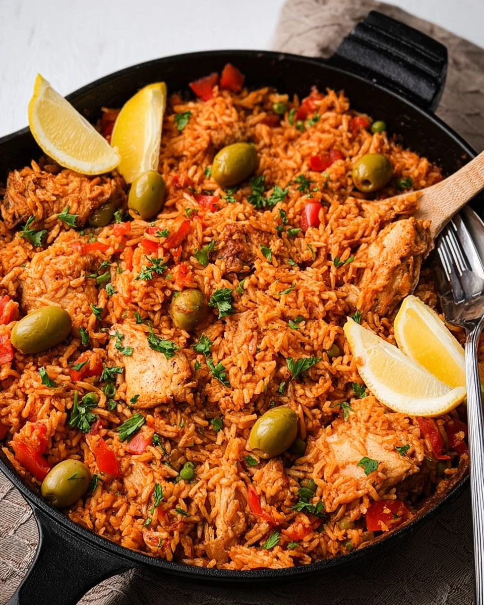 One Pot Spanish Chicken and Rice