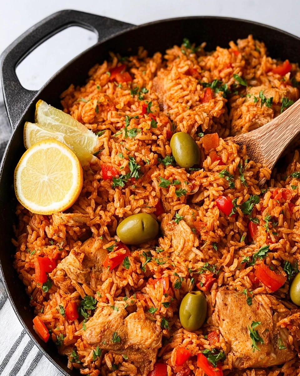 One Pot Spanish Chicken and Rice