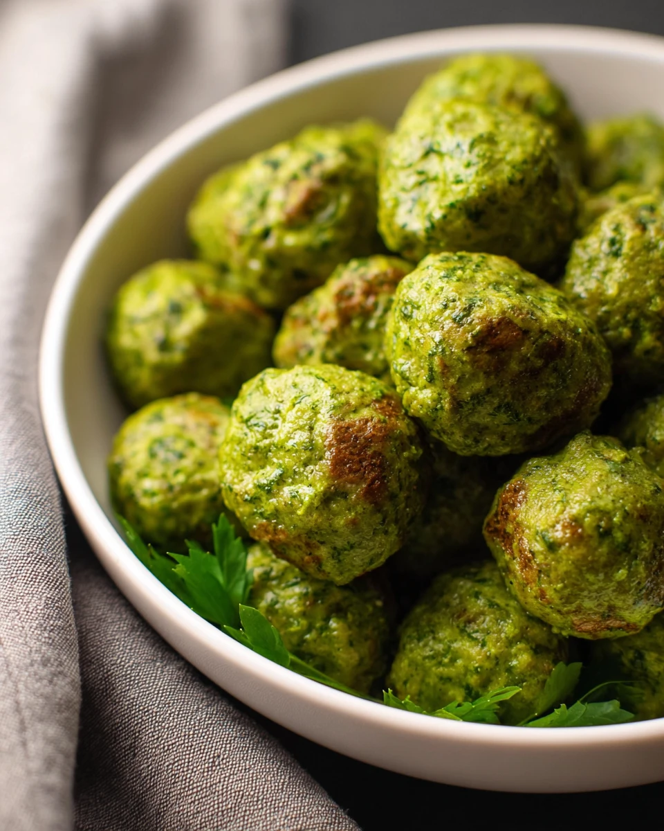 Pesto Chicken Meatballs