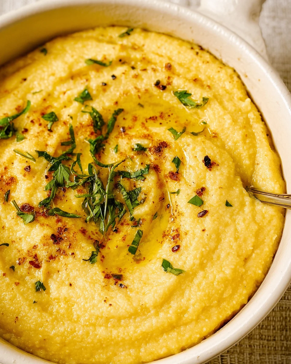 Quick Cheesy Polenta