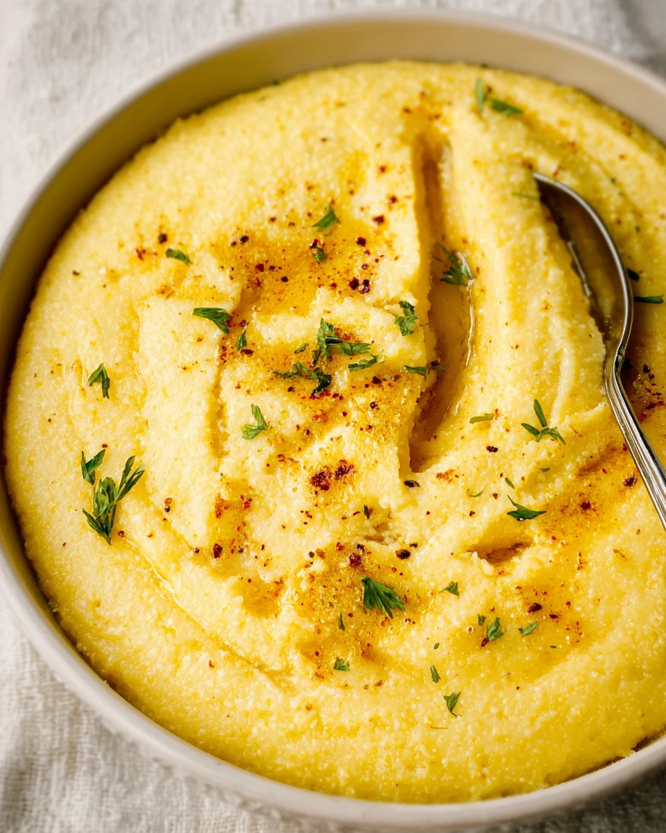 Quick Cheesy Polenta