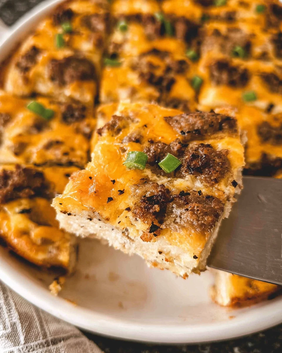 Sausage and Cheese Breakfast Casserole (no bread)