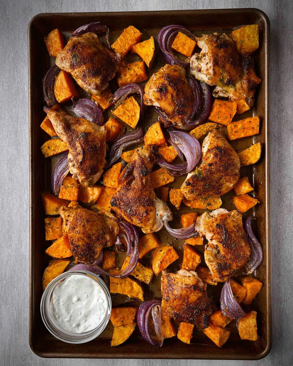 Sheet Pan Moroccan Chicken